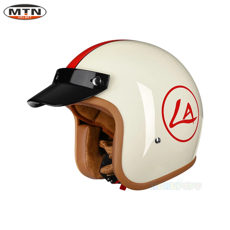 Newly Launched Vintage Motorcycle Helmet DOT Certified Synthetic