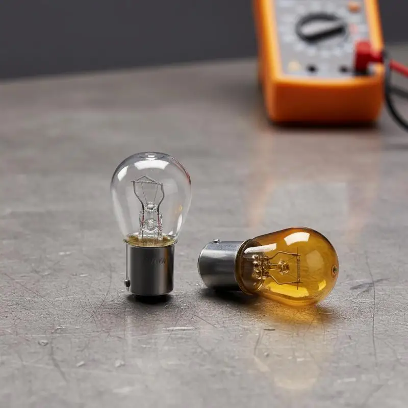 

2Pcs 1157 1176 89 2409 2412 2410 2405 1141 1016 Car Bulbs Amber/Transparent Halogen For Turn Tail Reverse Lights 12V/24V