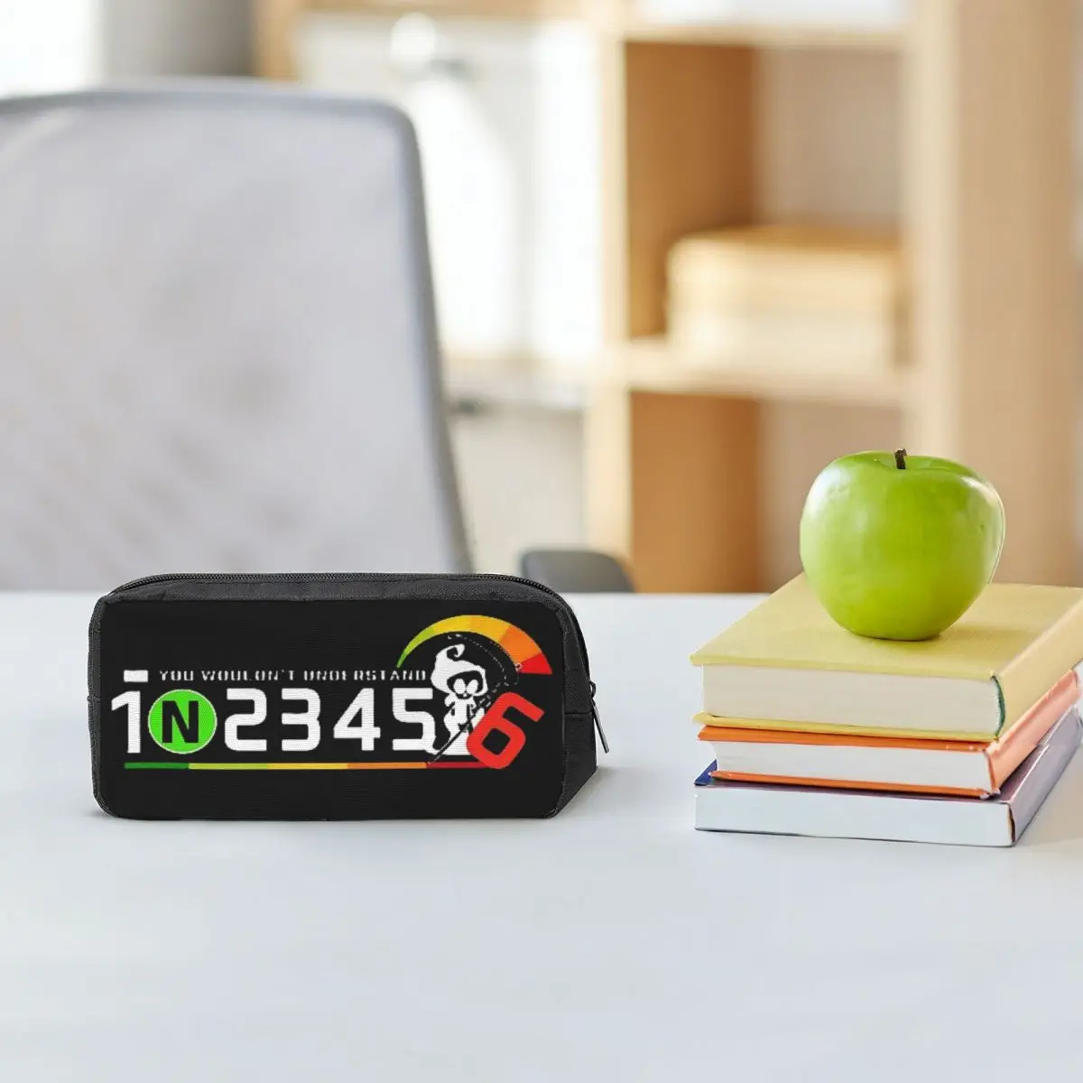 1N23456 Motorcycle Gear Biker Pencil Cases for Students School Pen Box Pencil Bag Big Capacity Pencil Pouch Pen Holder