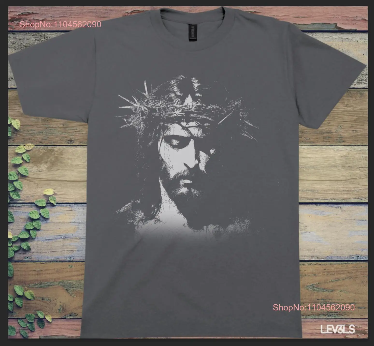 

Футболка «Иисус Корона шипов» Christian Art Saves с длинными или короткими рукавами