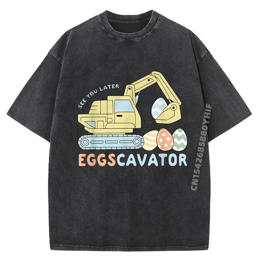 

Новейшая футболка с принтом See You Later Eggscavator, последние футболки с рисунком для мужчин, потертая футболка в стиле ретро