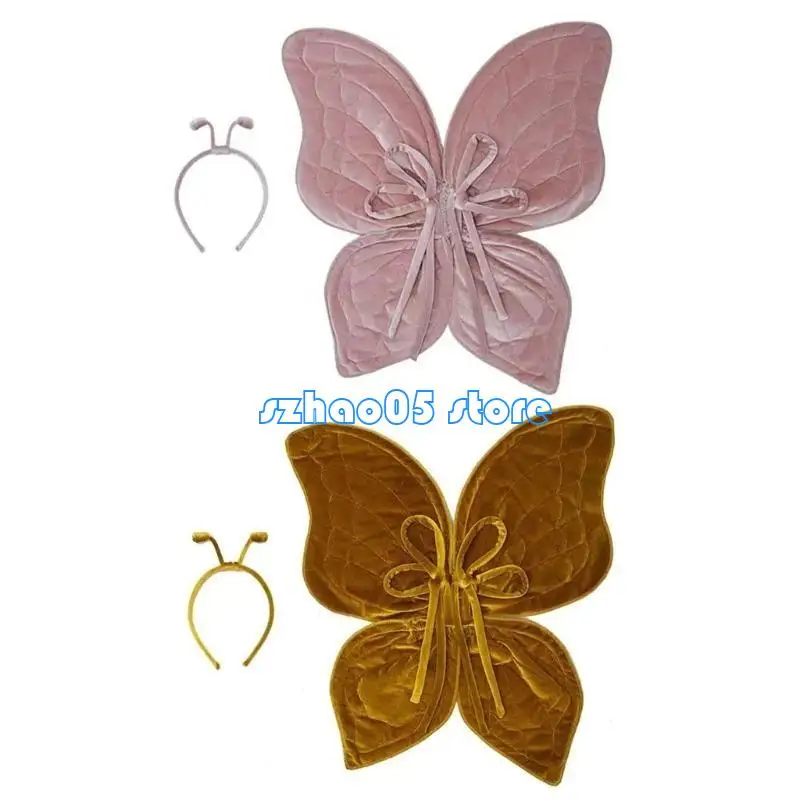 85LE Propography Props Butterfly Wing مع عصابات رأس قابلة للتعديل