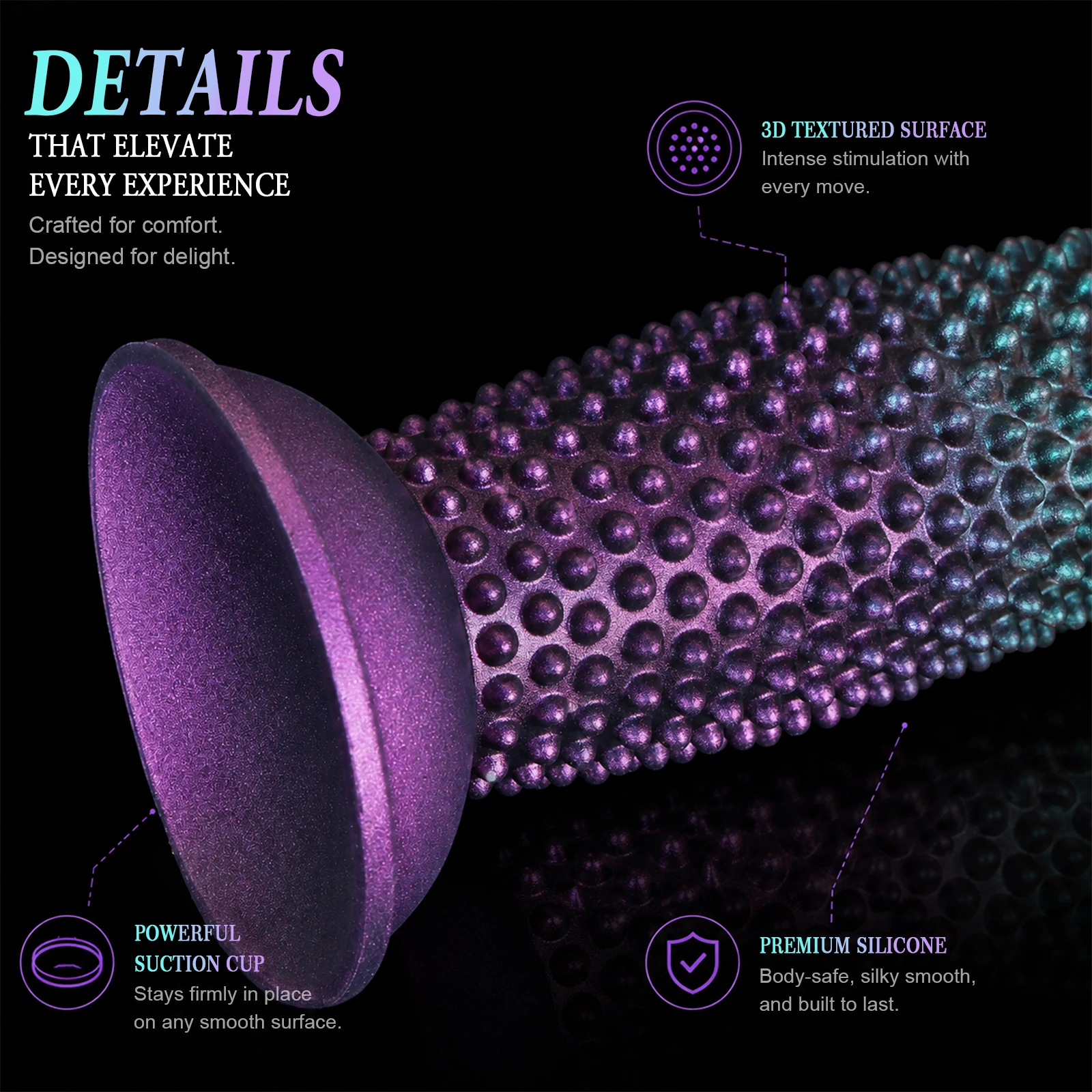NEW Huge AnalPlug Particle Stimulation Butt PLug Suction Cup Anal Dilator Balls Big Dildo Anal Plug G-spot Sex Toy Women Men Gay - view 4
