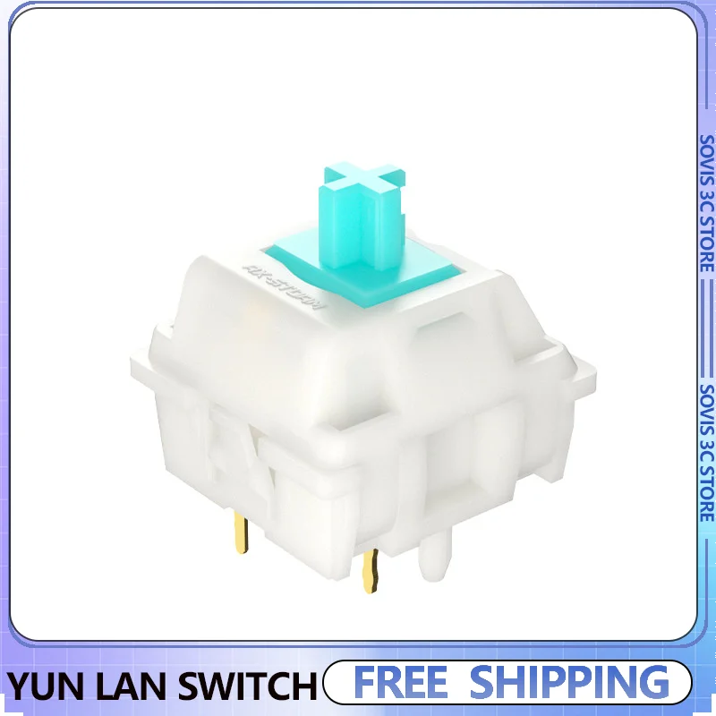 

RX YUN LAN Switch HIFI Mahjong Axis 43g Gaming Mechanical Keyboard Switches Customized Linear Switch PC Accessories