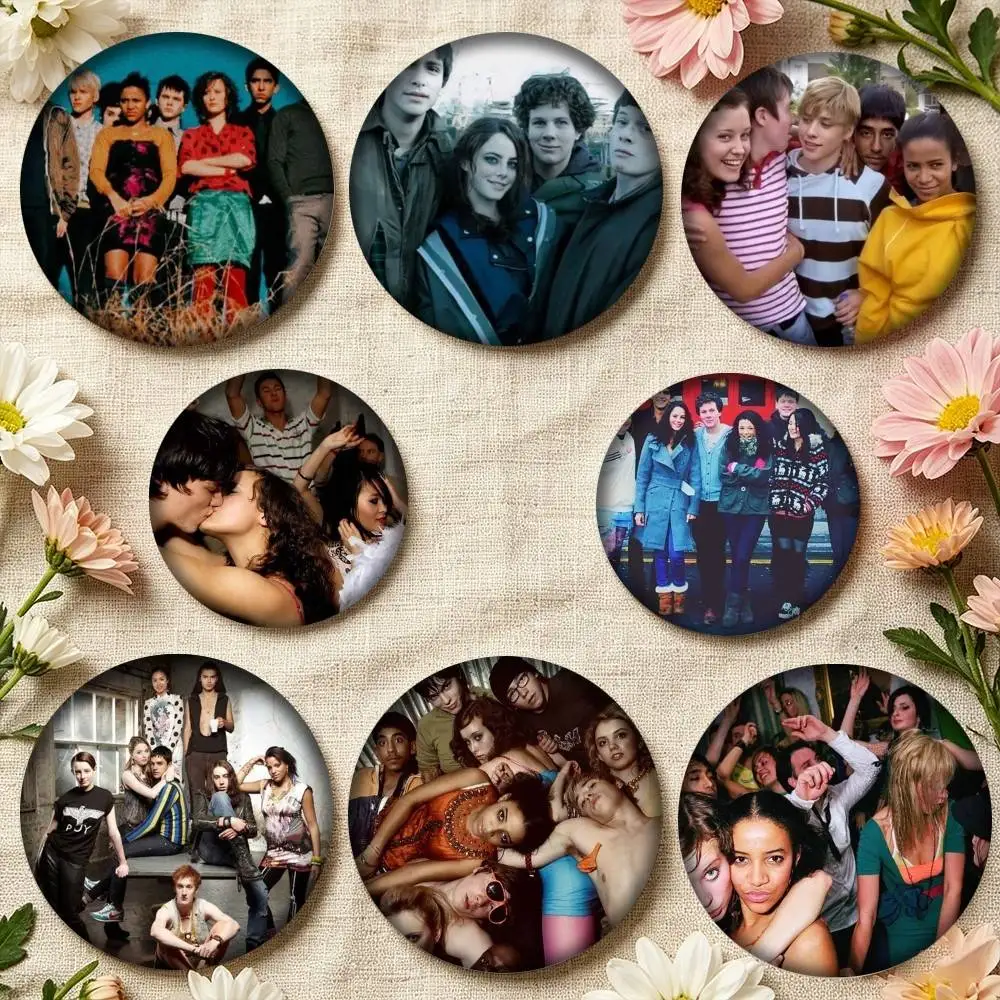 Teen TV Series Skins Generation 25mm 32mm 44mm 58mm 75mm Brooches Badges Pins for Accessories Gift