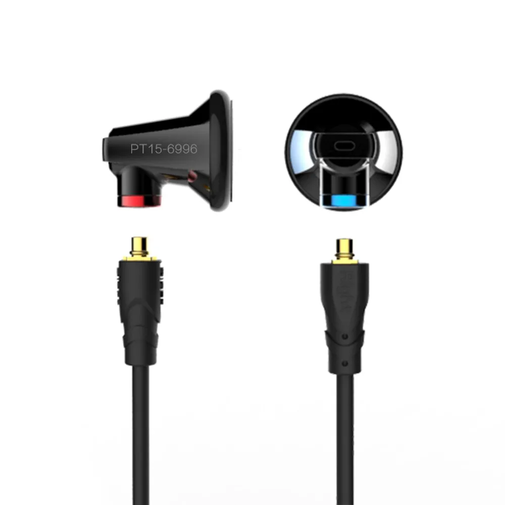 

Flat Head Senfer PT15 In-ear Earphone 15MM Graphene Dynamic Driver with Detachable MMCX Silver Plated Cable Clear Vocal MX500