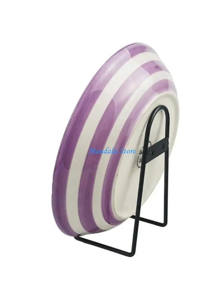 

U2JC 5 Pieces Metal Display Rack for Home Decoration and Exhibitions Plate Stands