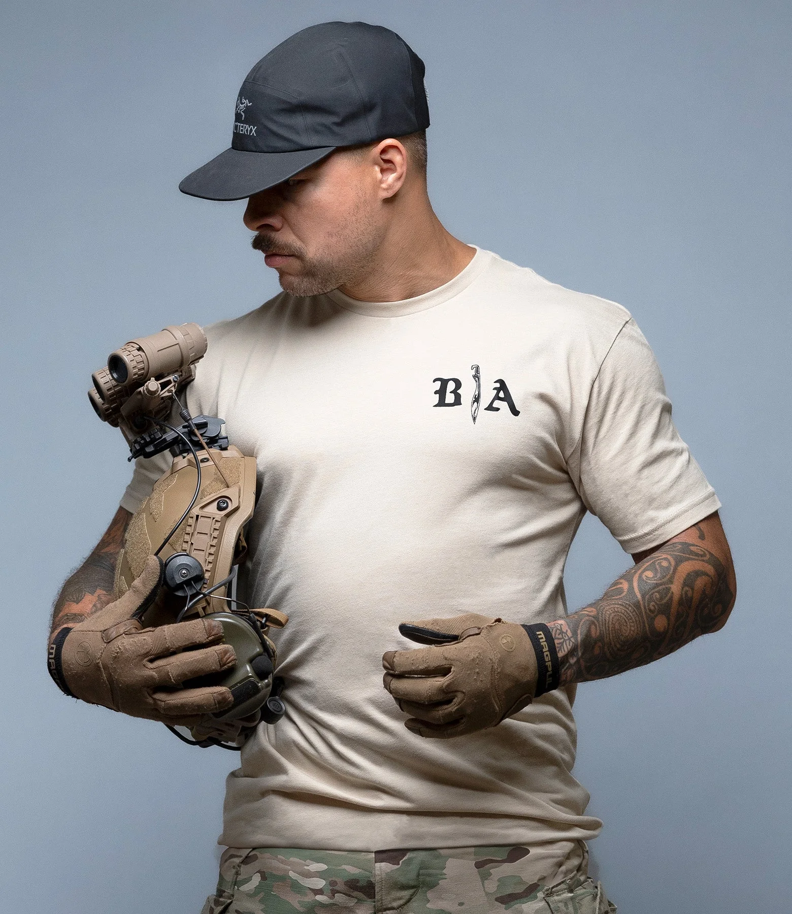 Live Hard Die Once Spartan Warrior Print T-Shirt für Herren, Vintage-inspiriertes Grafik-T-Shirt mit Rundhalsausschnitt, kurzen Ärmeln, weicher Baumwolle, taktische Oberteile – Detail 5