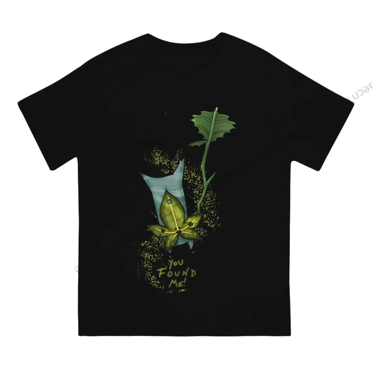 Cute Leaf Cute Koroks Leaf Men T Shirt Crewneck TShirt Cotton Streetwear