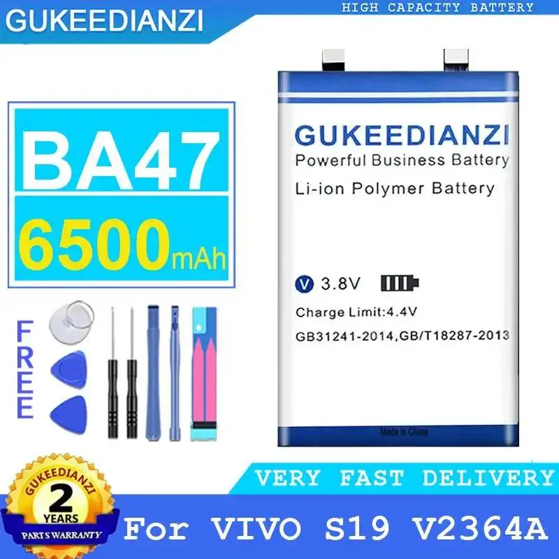 

Stable For Vivo S19 V2364A 6500Mah BA47 Reliable Power Supply Mobile Phone Battery