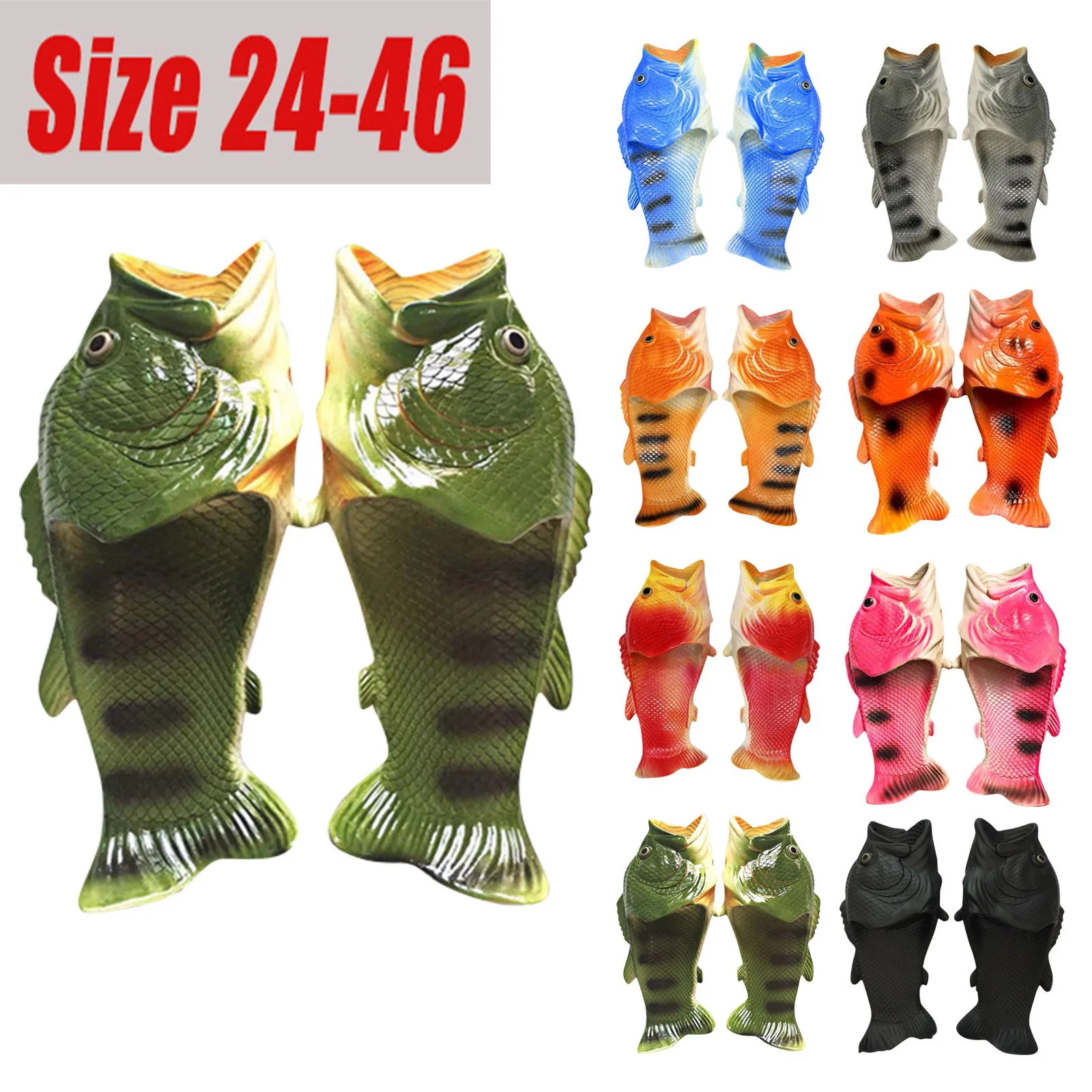 Zapatillas divertidas para padres e hijos, zapatillas creativas en forma de pez para hombre, zapatillas para el hogar para mujer, zapatillas de pescado para niños, zapatos