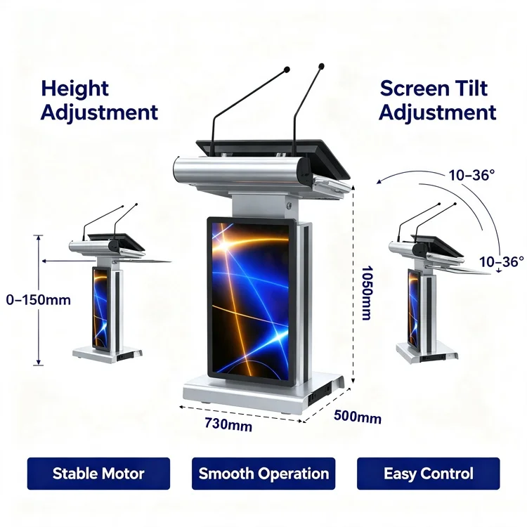 AIO Podium Digital Motorized Height Adjustable 23.6