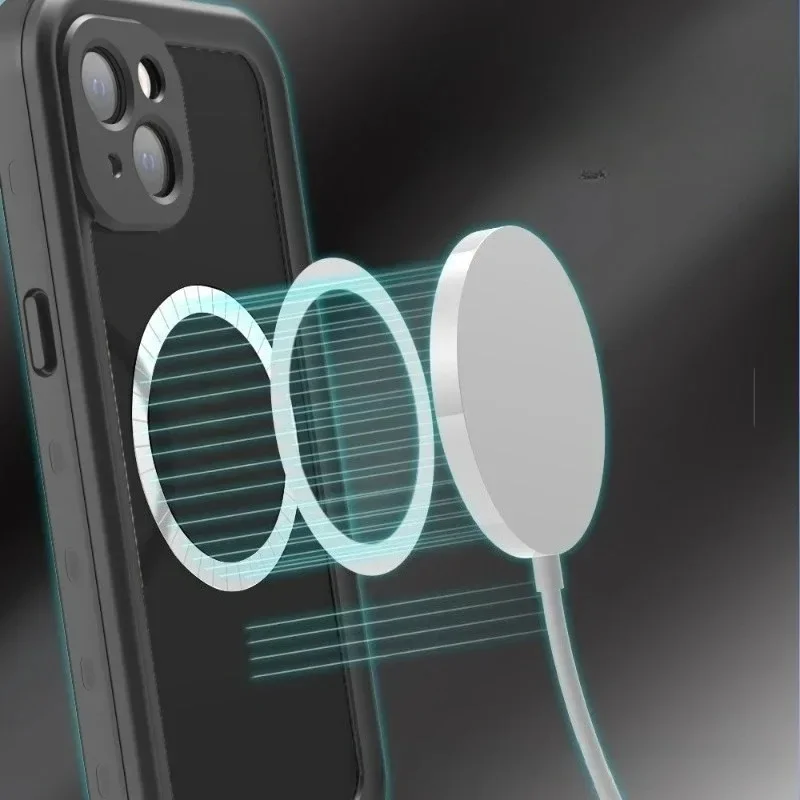 حافظة جديدة عالية الجودة مختومة بالكامل IP68 مقاومة للماء لهاتف آيفون 16 15 برو ماكس غطاء مقاوم للصدمات واقي للشاشة