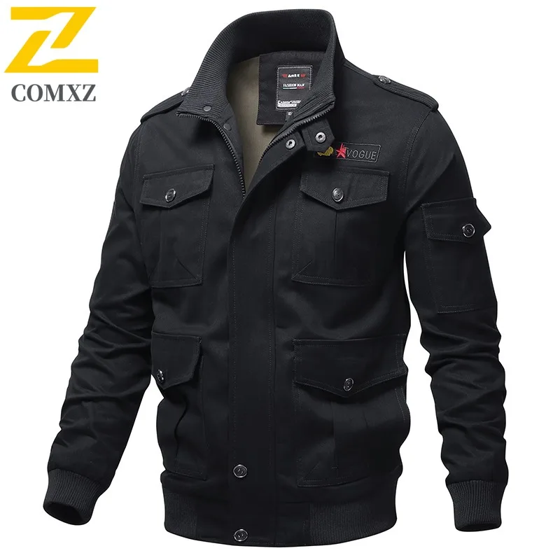 

Mens Medium long Cotton Jacket Winter American Style Solid color Waterproof Windproof Parka Thermal Outdoor Sports Casual Coat