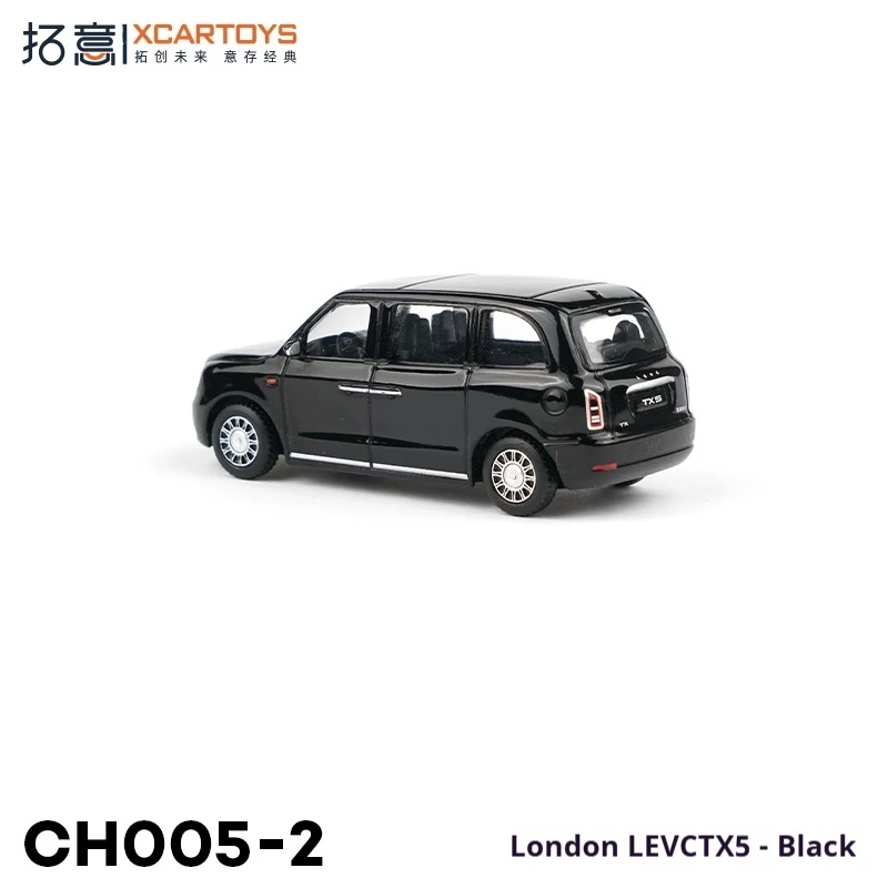 XCARTOYS Micro Alloy Car Model Toy 1/64 Geely British LEVC TX5 Black Railed Motor Car Non-Fernbedienung Vehicle Model