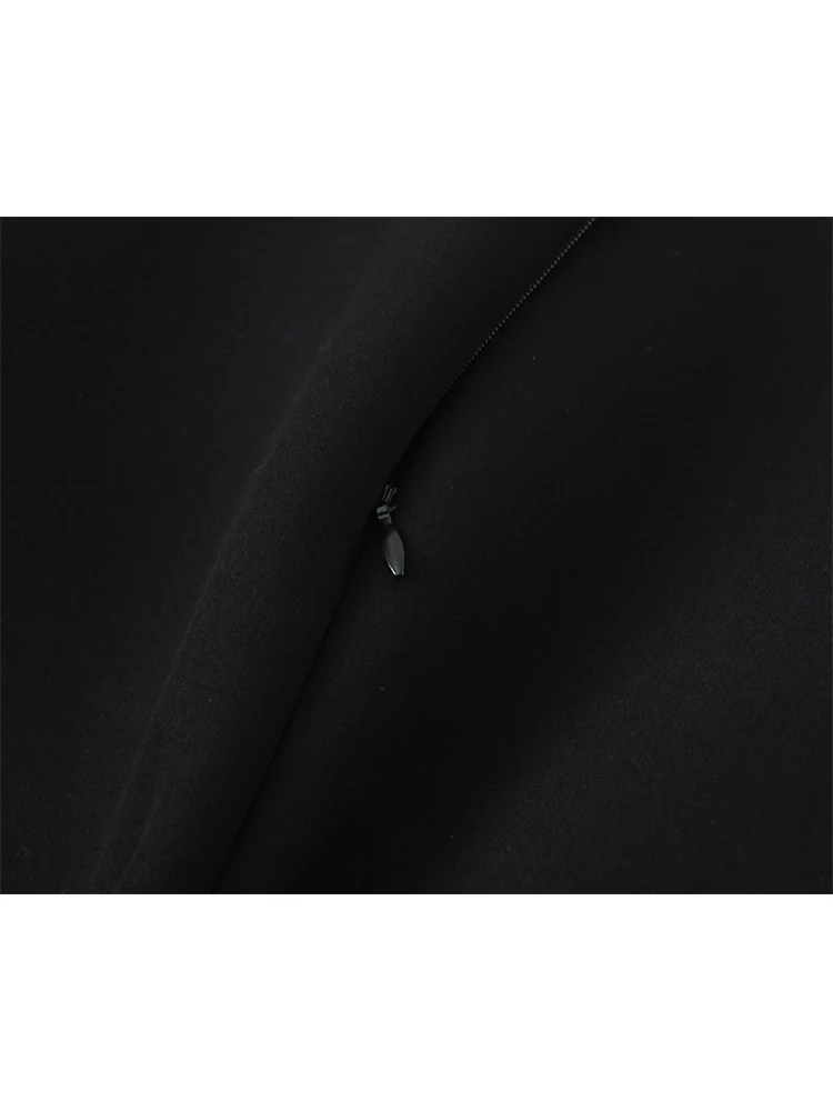 جديد إمرأة قصير بذلة مثير أكمام ساحة الرقبة أنيقة رومبير موضة الأحجار الكريمة زر الديكور شارع العليا بلايسوت #6