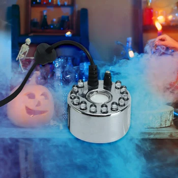 Halloween Mist Maker LED Pompoenlicht Mist Fontein Vijver Fogger Machine Verstuiver Smart Control Mister met 12 kleurrijke lichten