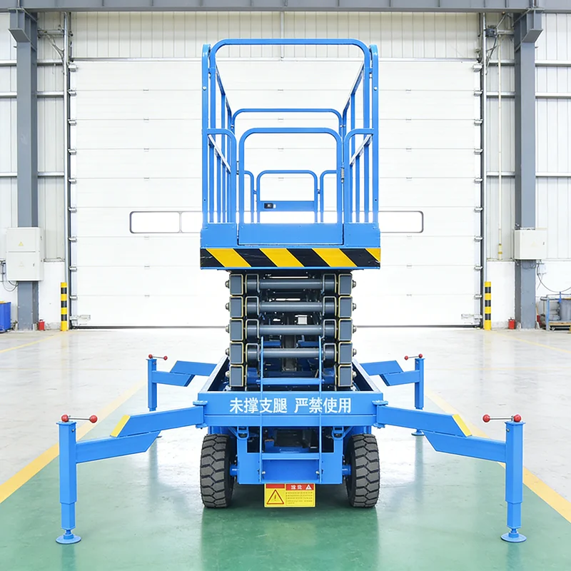 Heavy Duty Hydraulic Scissor Lift Table 3 Ton Capacity Stationary Platform for Industrial Warehouse