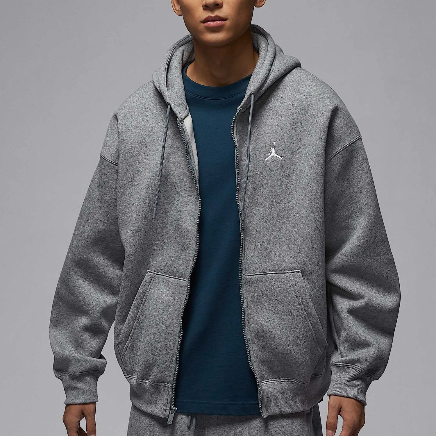 

Оригинальная мужская флисовая куртка Nike Jordan с капюшоном на молнии спереди IB7232-091