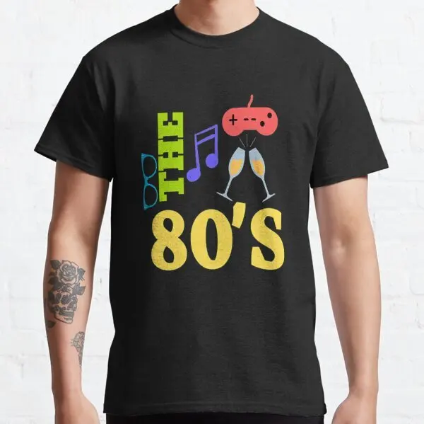 The 80s Music, Games, Retro Cinema Old Classic T-Shirt S-3XL
