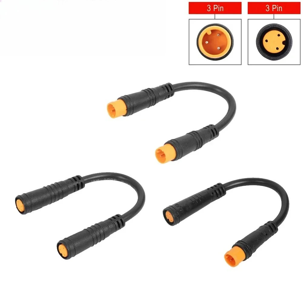 

3-контактный датчик, кабель дроссельной заслонки для большого пальца, электрический велосипед для двигателя, водонепроницаемые разъемы, кабели «мама-мама/папа-папа/папа»