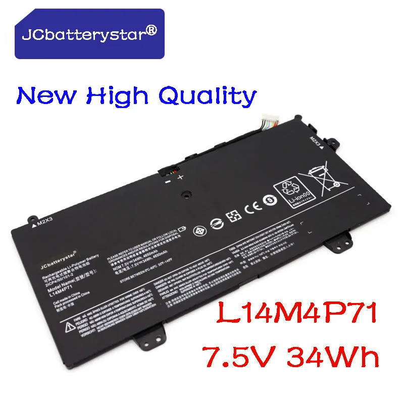 JC New Original 7.6V 40Wh L14L4P72 L14L4P71 L14M4P71 L14M4P73 Laptop Battery For Lenovo Yoga 700 700-11ISK 11