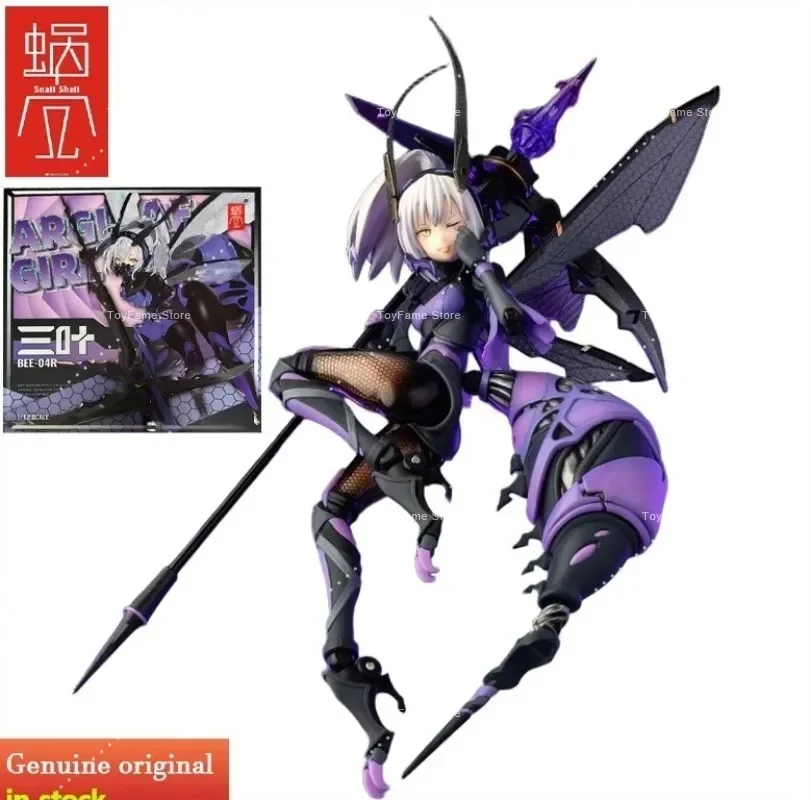 In Stock Snail Shell Original 1/12 Wasp Girl Gray Crow: Punishment Mecha Girl Doll Finished Model Action Figure Collection Gift