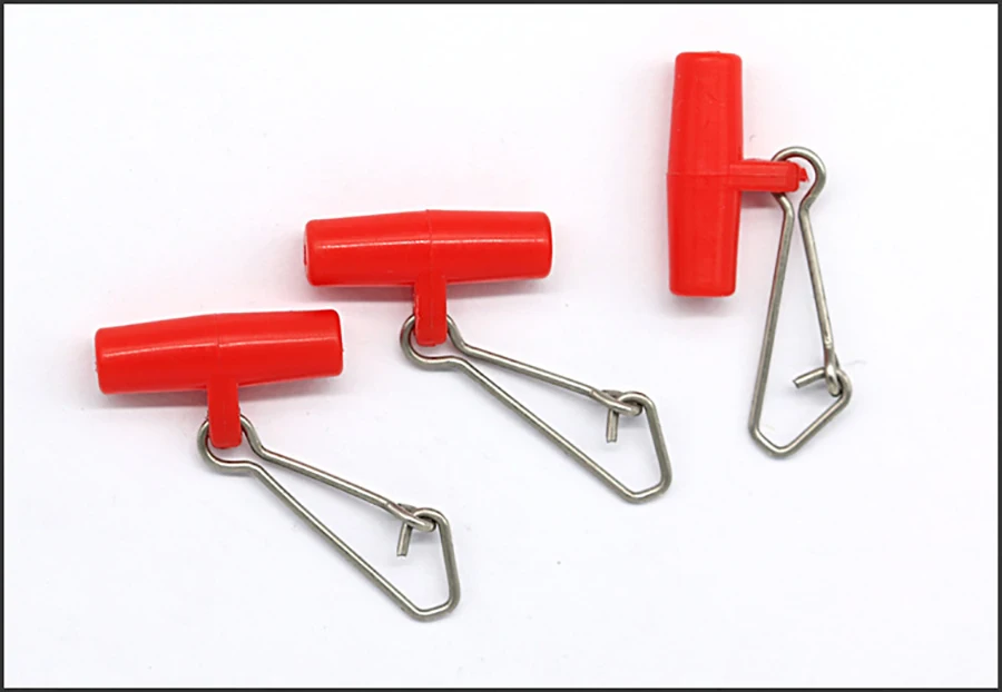 50 Stücke Rot Angeln Wirbel Haken Snaps Angelhaken Linie Heavy Duty Stecker Meer Wirbel Roll Snap – Detail 5