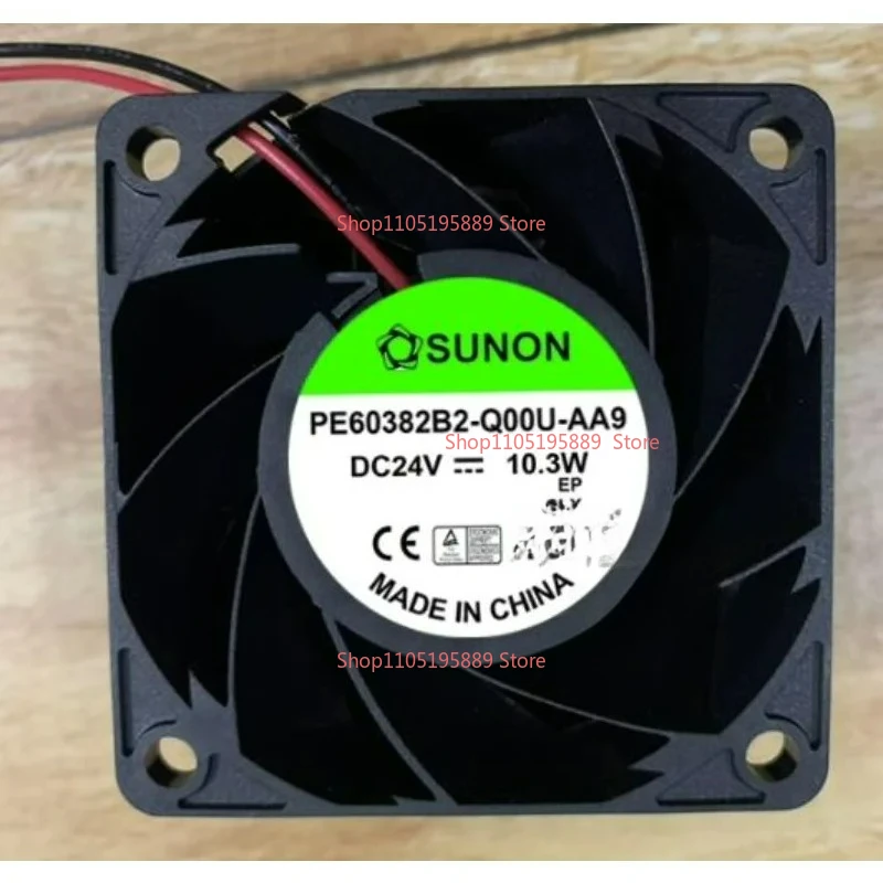 New Cooling Fan for SUNON PE60382B2-Q00U-AA9 24V 10.3W 6CM Frequency Converter Fan