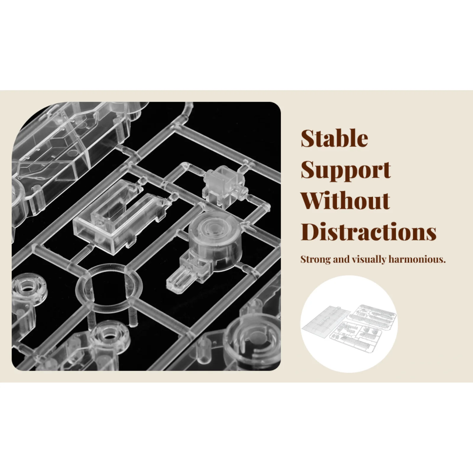 Display Stand Adjustable Model Stand Bracket Sturdy Plastic Action Base for Various Figure Models
