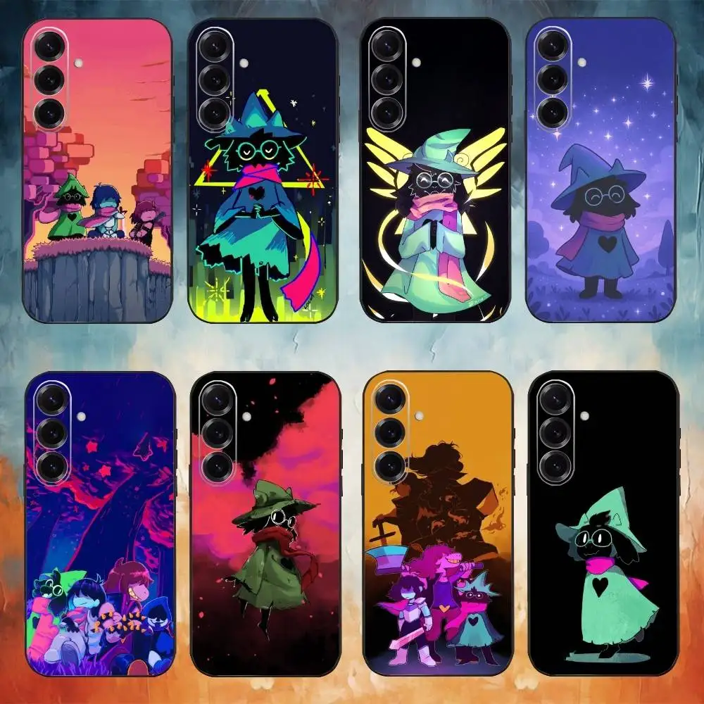 

D-Deltarune Ralsei Phone Case For Samsung Galaxy A73,A72,A71,A70,A53,A52,A51,Others Soft Black Cover