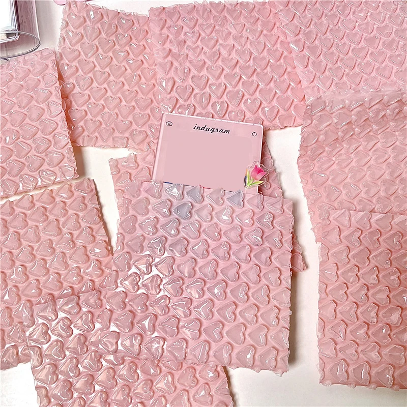 10pcs Pink Love Bubble Mailer Self-Seal Packaging Bags Small Business Supplies Padded Envelopes Bubble Envelopes Mailing Bags