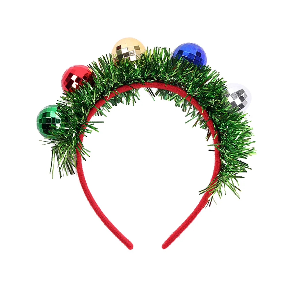 

4 pcs Christmas Ball Headband Holiday Hair Band Festive Party Accessory Spotlight Decor For Teens Adults Xmas Celebration