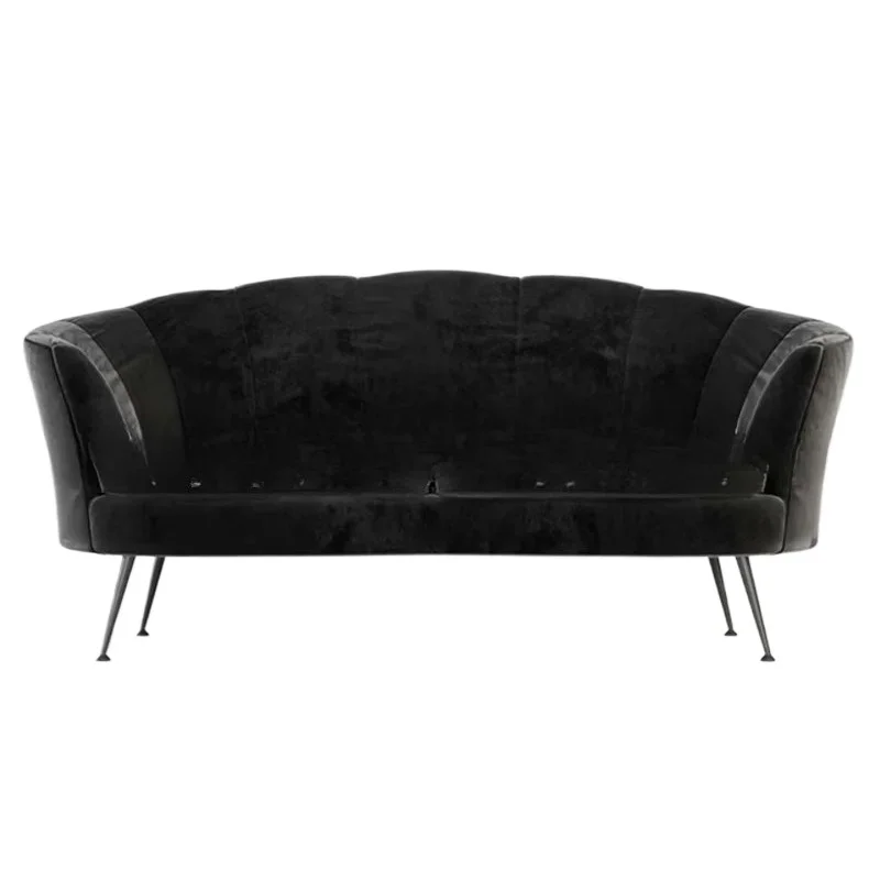 

Nordic gray flannel sofa custom furniture, casual three-person sofa fashion studio clubhouse reception sofa