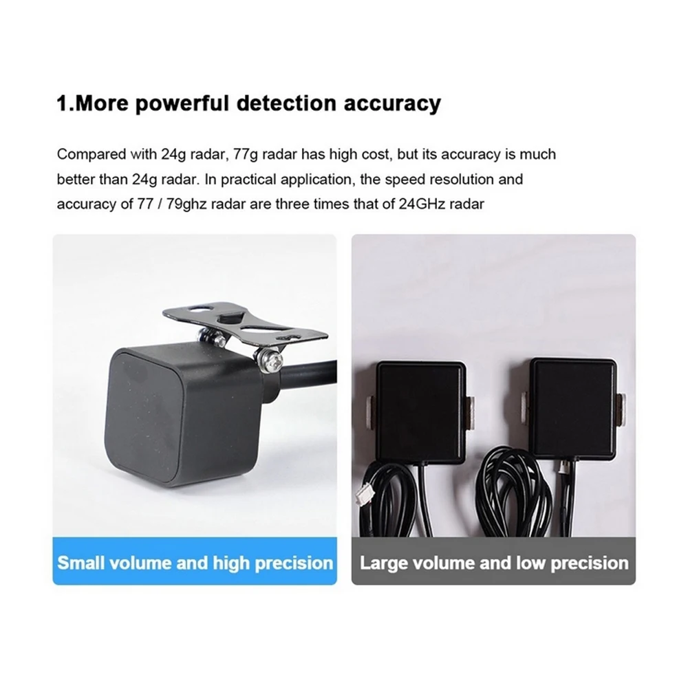 50M 77Ghz Millimeter Wave Radar Blind Spot Detection System Driving Safety Lane Change Assist Blind Spot Monitoring Assistant