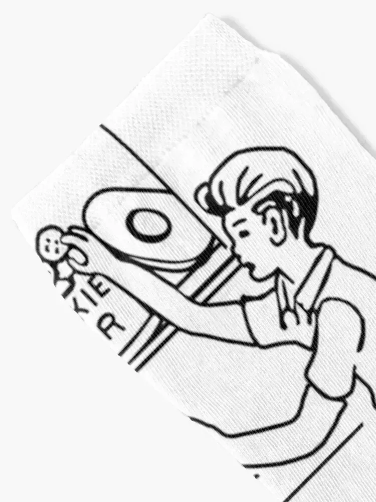 The 'Cookie-Theft' Picture (Black Ink Only) Socks bright garter hockey compression winter gifts Socks For Women Men's