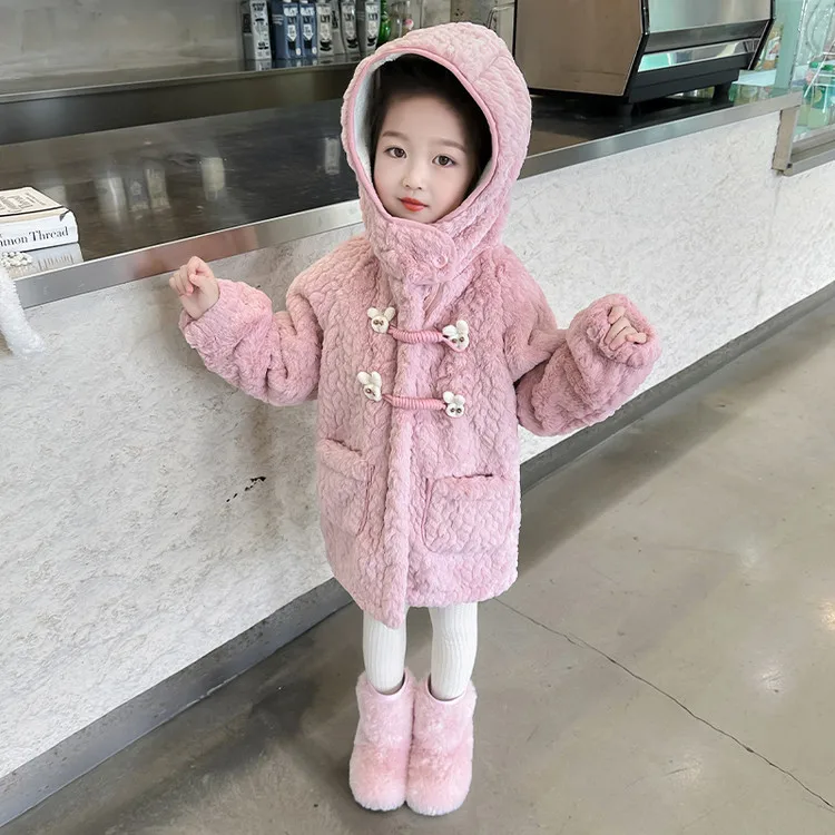 girls'-hooded-fleece-jacket-thickened-warm-winter-coat-for-toddlers-2025-new-fashion-cute-sweet-pink-outerwear-winter-jacket