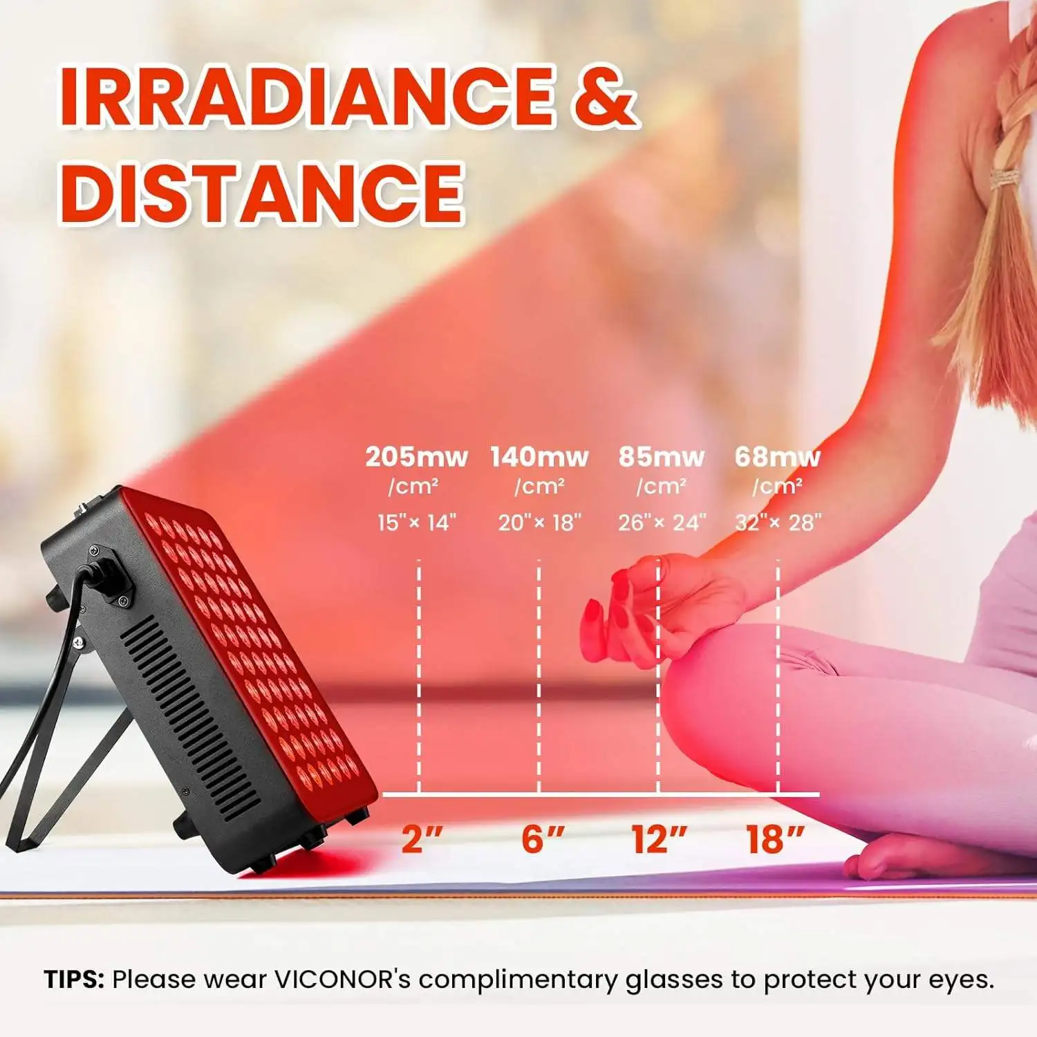 300W 赤色光療法 顔と体用 660nm 赤色光 850nm 近赤外線 タイマー付き 痛み緩和 肌の健康 抗老化