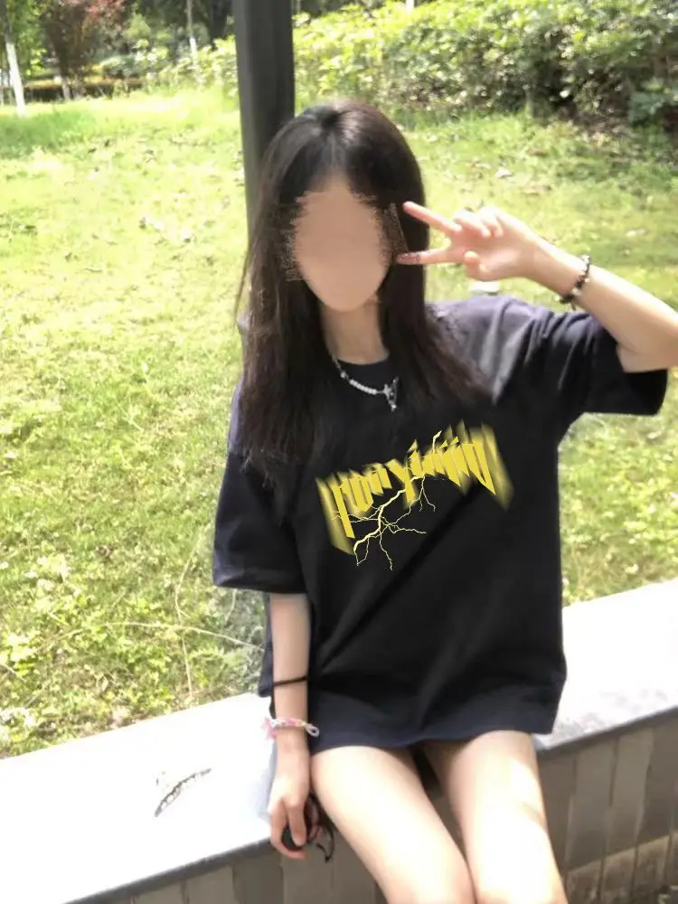 Damskie koszulki z krótkim rękawem, eleganckie, w stylu koreańskim, letnie, wygodne, luźne, graficzne, estetyczne, codzienne, retro, streetwearowe topy.