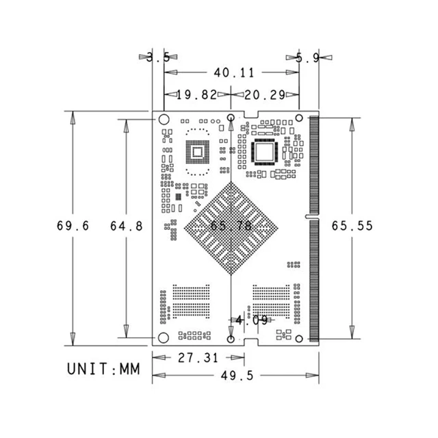 Rockchips rk3399 core board arm 64 bit cortex a72 CPU mali t860 Android 4K
