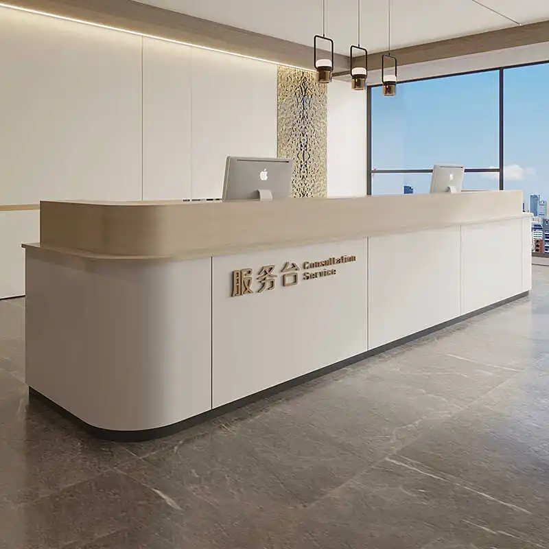 تصميم الفنادق مكتب الاستقبال مكتب الاستقبال الخروج الأعمال الفاخرة مكاتب الاستقبال صالون تجميل أثاث الاستقبال Mostrador