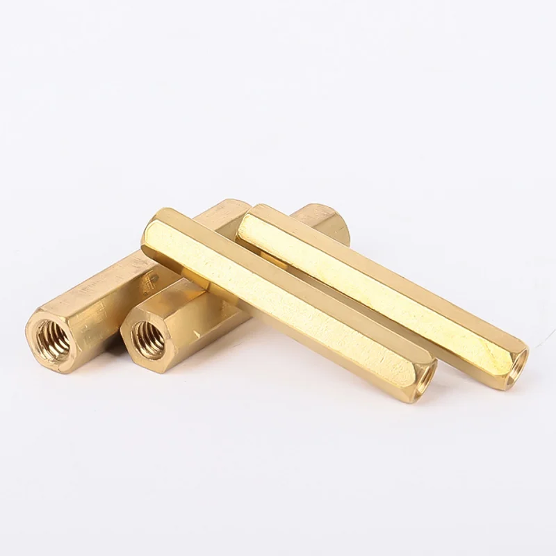 hollow copper cylinder M2 M3 double-pass brass cylinder hexagon pillar spacer