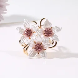 Exquisite Brooch Camellia Dual-purpose Hook Flower Pin Flower Corsage Ladies Clothes Accessories Suit Decoration