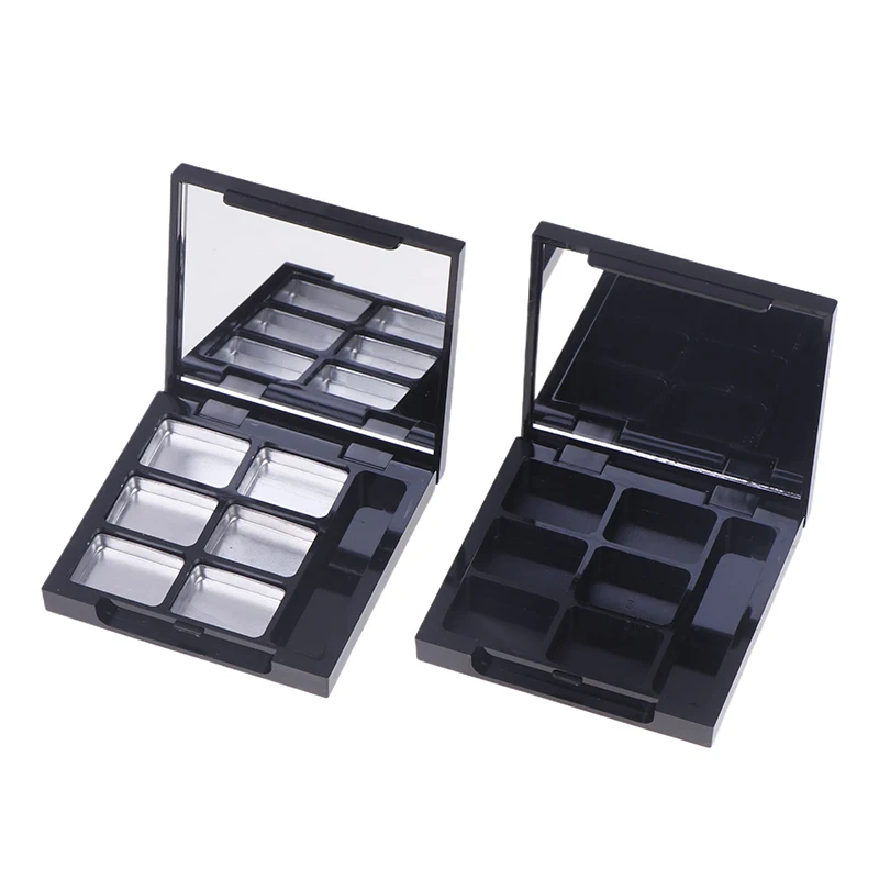 Empty Rouge Palette Eye Makeup Storage Dish With Mirror For Women Girls Makeup Beginners DIY Eye Shadow Storage Box Tools