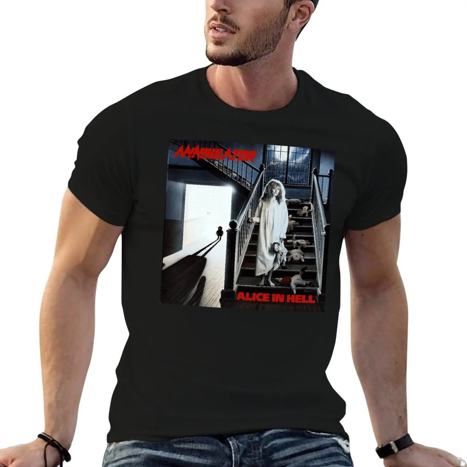 

pack shirts t T-Shirt album - cotton Hell man shirt cotton Annihilator in Alice man t for 1989