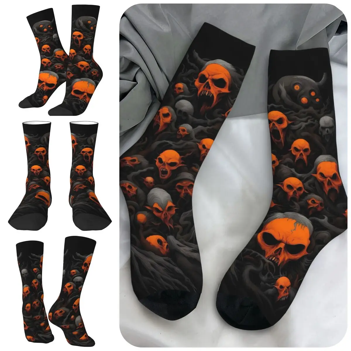 

Skulls High elasticity polyester fiber Men and Women printing Windproof Applicable throughout the year Dressing Gift