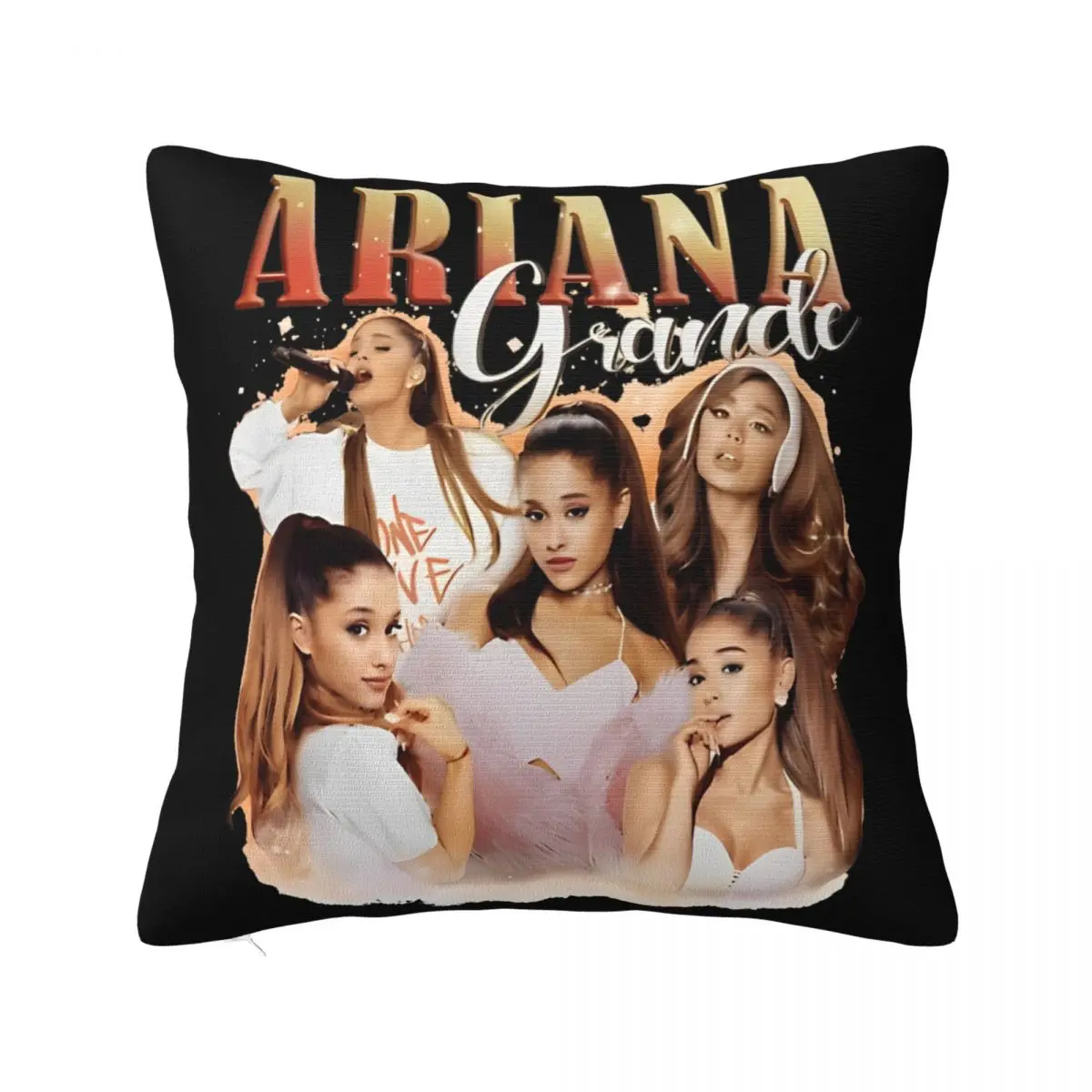 Vintage Pop Music R&B Pillowcase Printed Cushion Cover Decorative Arianas Grandes Pillow Case Cover Car Wholesale 45X45cm