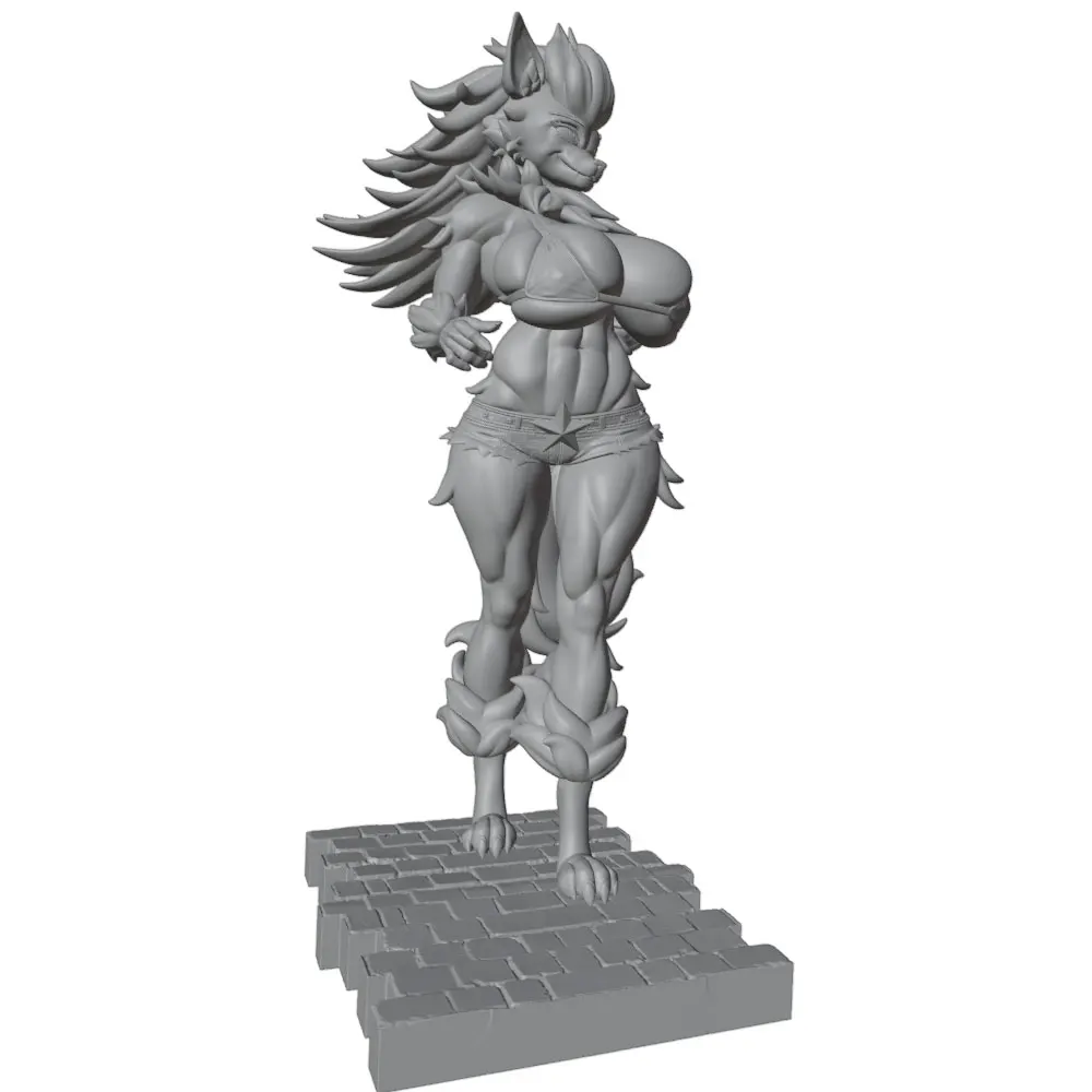 1/24=75mm--1/8=250mm Anime Character Statue GK Miniature 3D Printed Gray Model Figurine DIY Doll Model Unassembled And Unpainted