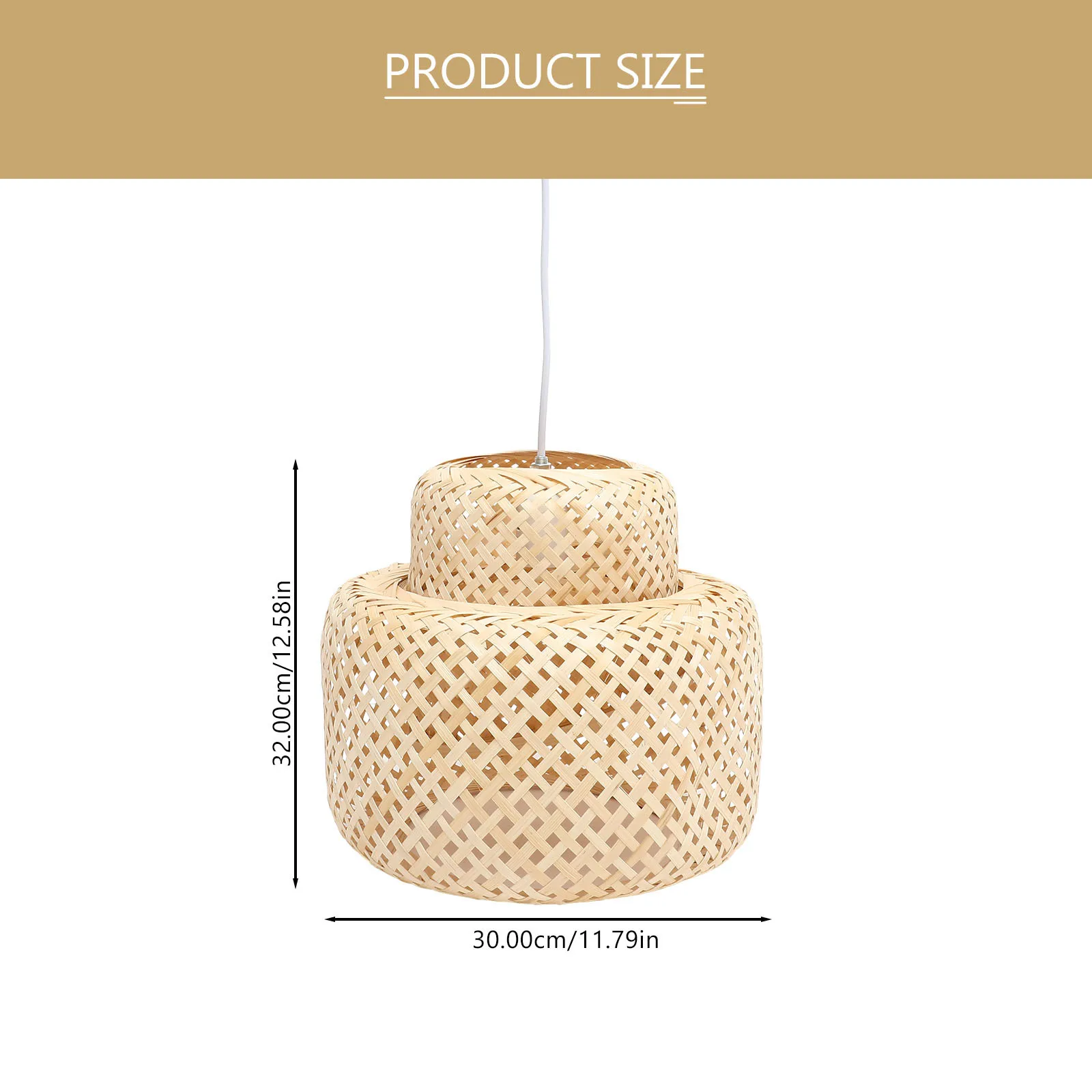 الخيزران المنسوجة قلادة مصباح للمنزل داخلي غرفة الطعام المطبخ مقهى شرفة المدخل خمر تجهيزات ضوء السقف