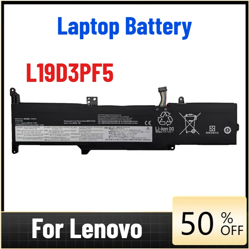 

Laptop Battery for Lenovo Ideapad 3-15 3-14 Slim 5 141lL0 L19D3PF5
